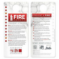 Fire Safety Shower Hang Tag